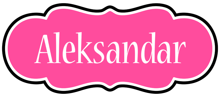 Aleksandar invitation logo