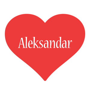 Aleksandar love logo