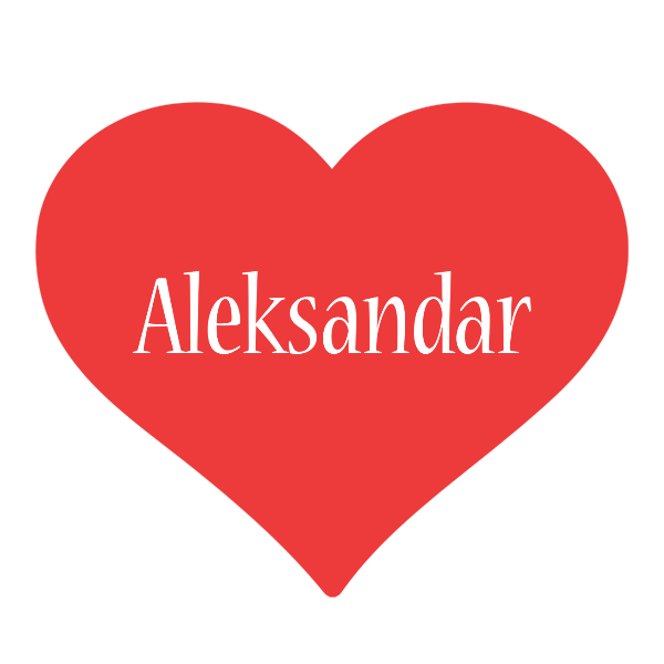 Aleksandar love logo