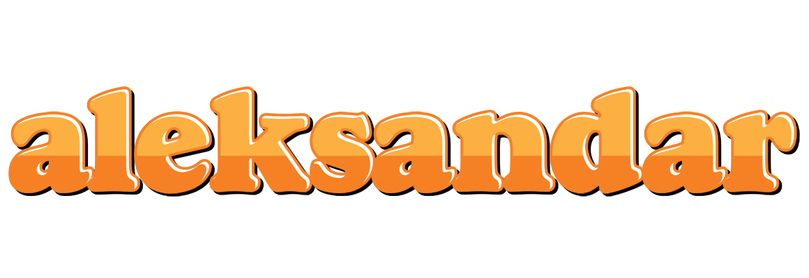 Aleksandar orange logo