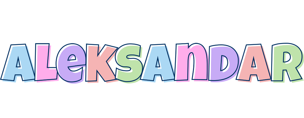 Aleksandar pastel logo