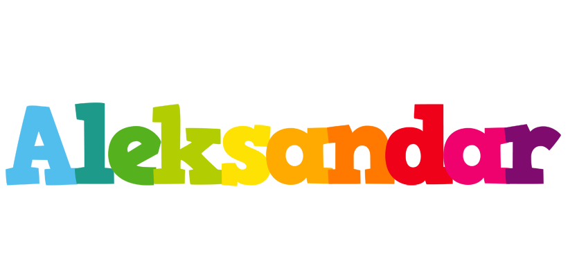Aleksandar rainbows logo
