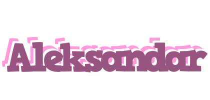 Aleksandar relaxing logo