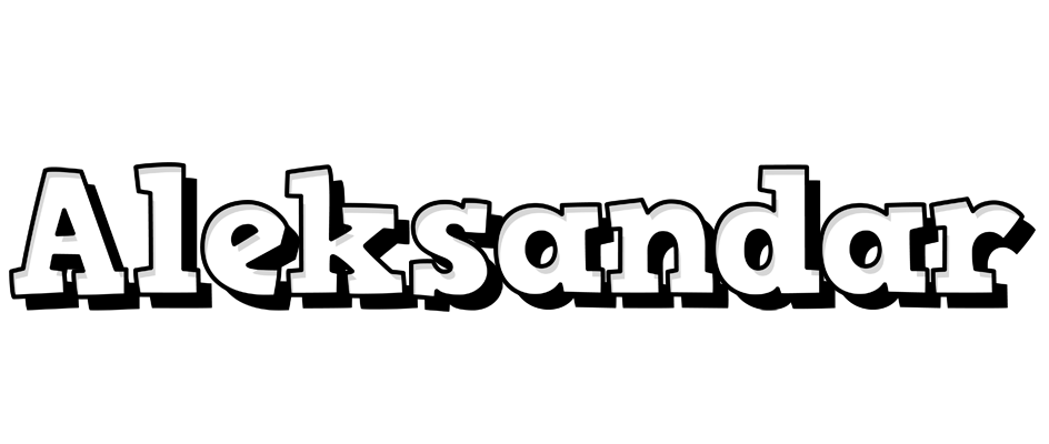 Aleksandar snowing logo