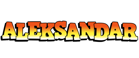 Aleksandar sunset logo