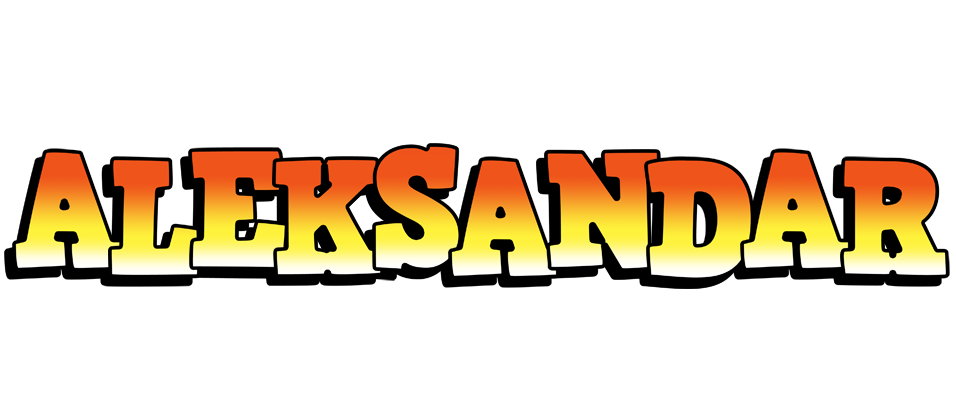 Aleksandar sunset logo