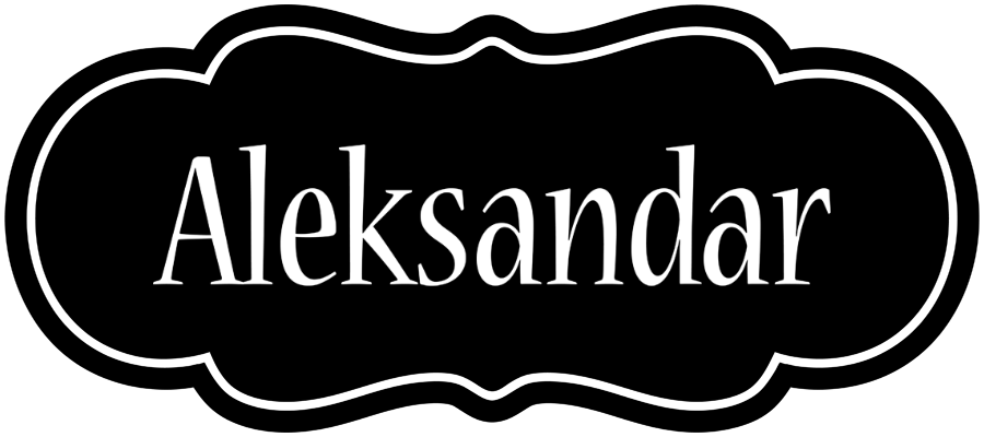Aleksandar welcome logo