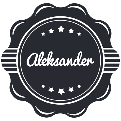 Aleksander badge logo