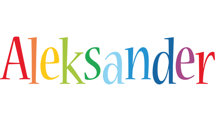 Aleksander birthday logo