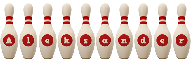 Aleksander bowling-pin logo