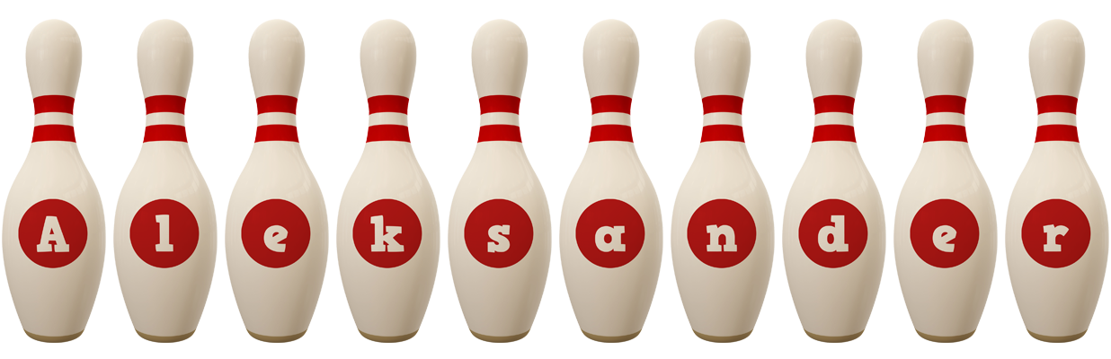 Aleksander bowling-pin logo