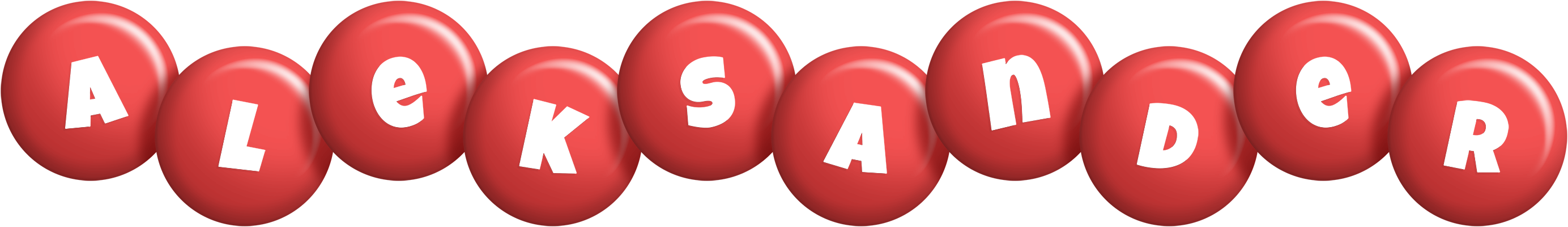Aleksander candy-red logo
