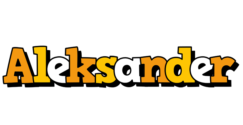 Aleksander cartoon logo