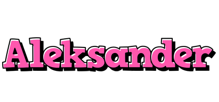 Aleksander girlish logo