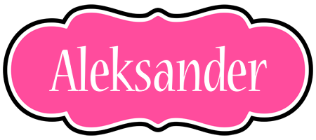 Aleksander invitation logo