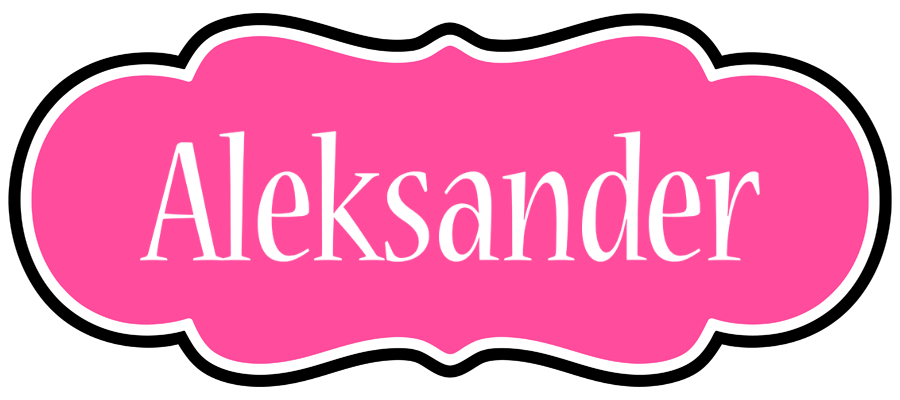 Aleksander invitation logo