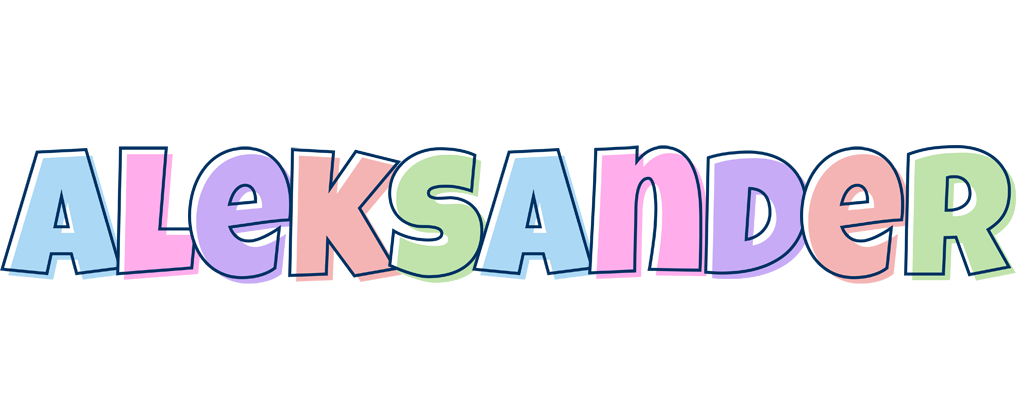 Aleksander pastel logo