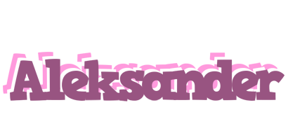 Aleksander relaxing logo