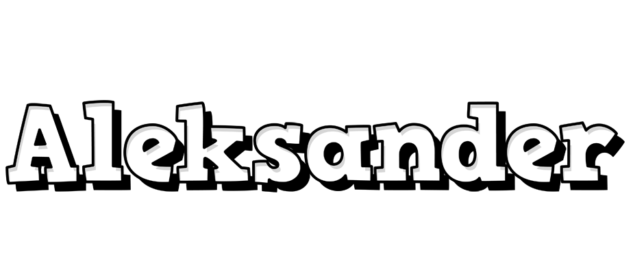 Aleksander snowing logo