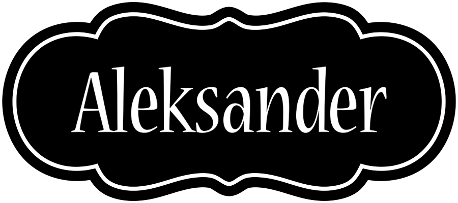 Aleksander welcome logo