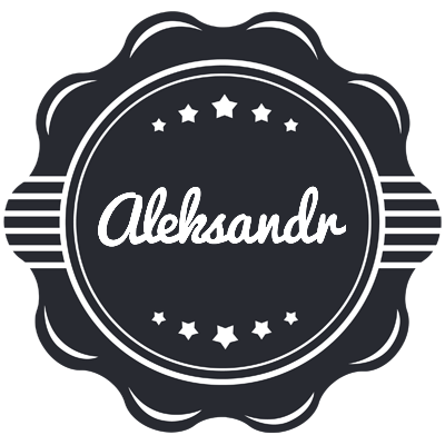Aleksandr badge logo