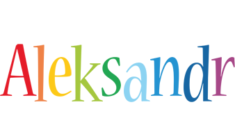 Aleksandr birthday logo