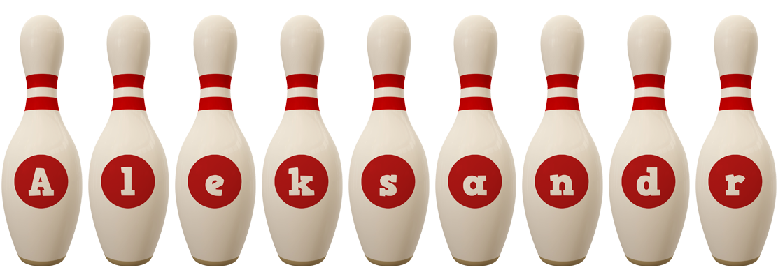 Aleksandr bowling-pin logo