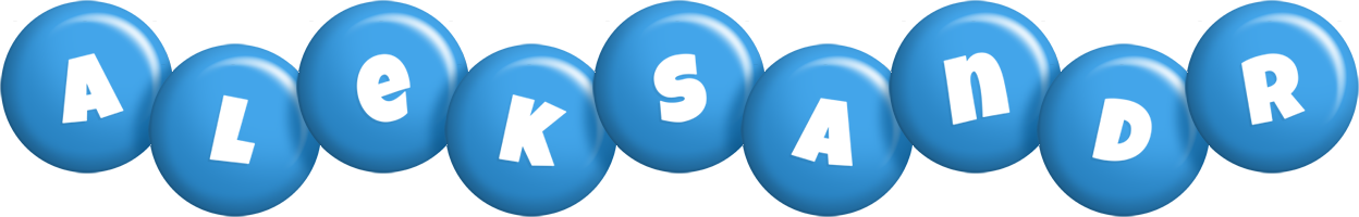 Aleksandr candy-blue logo