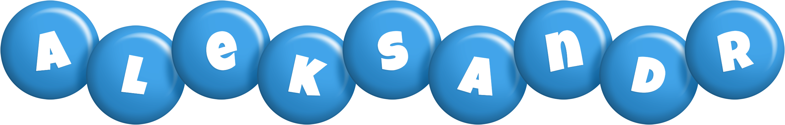 Aleksandr candy-blue logo