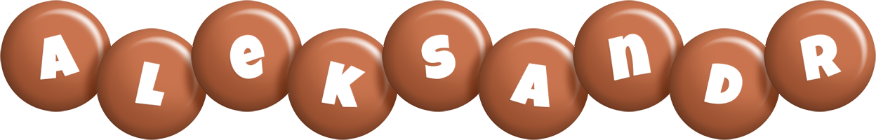Aleksandr candy-brown logo