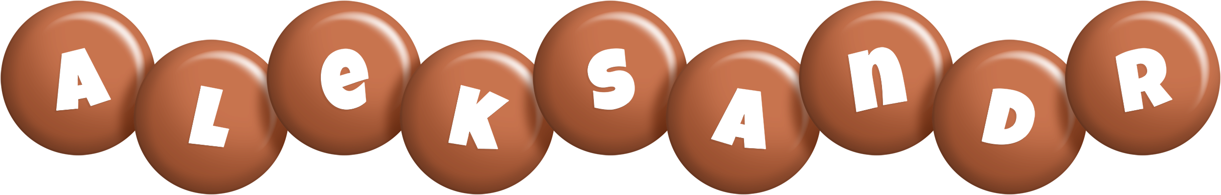 Aleksandr candy-brown logo