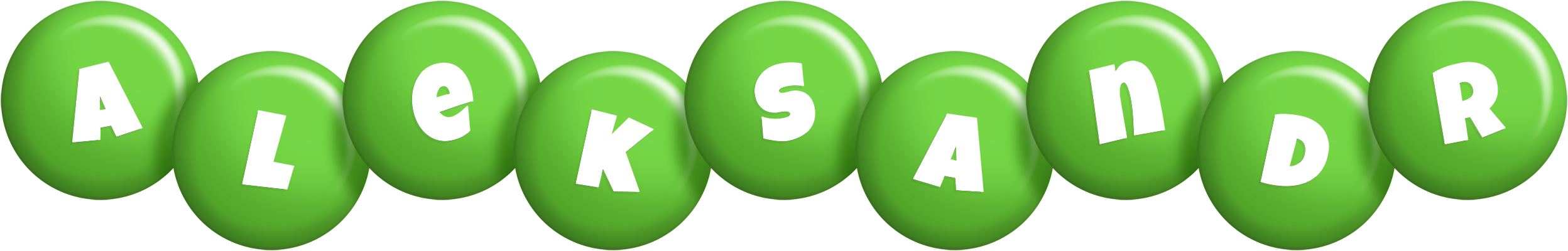 Aleksandr candy-green logo