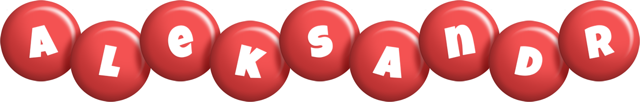 Aleksandr candy-red logo