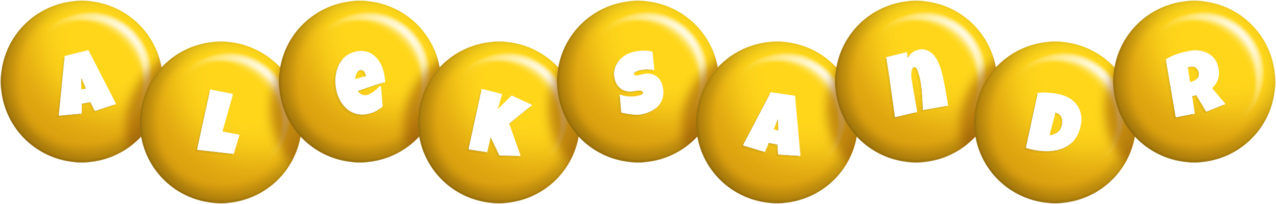 Aleksandr candy-yellow logo