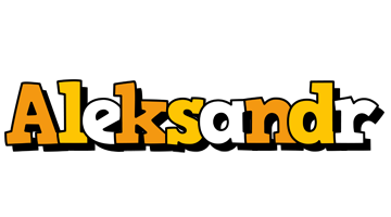 Aleksandr cartoon logo