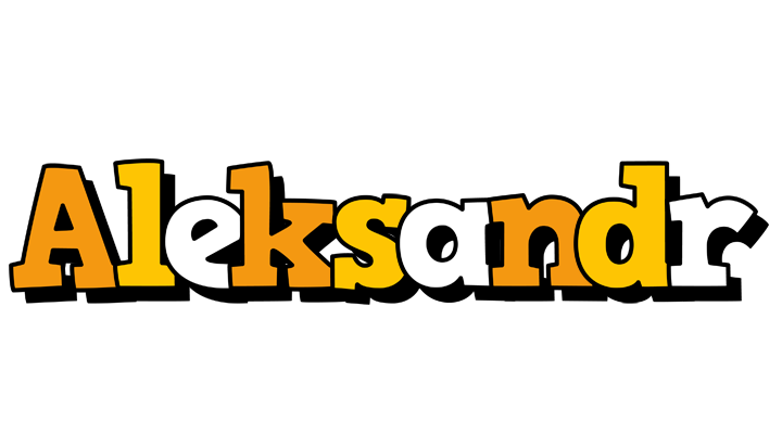 Aleksandr cartoon logo