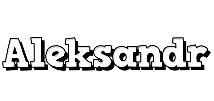 Aleksandr snowing logo