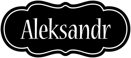 Aleksandr welcome logo