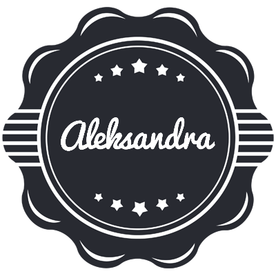 Aleksandra badge logo
