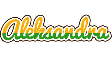 Aleksandra banana logo