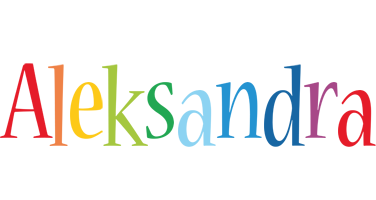 Aleksandra birthday logo