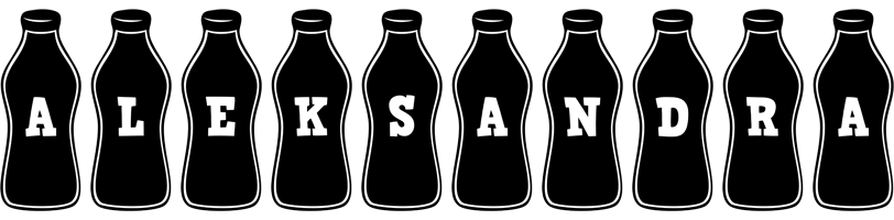 Aleksandra bottle logo