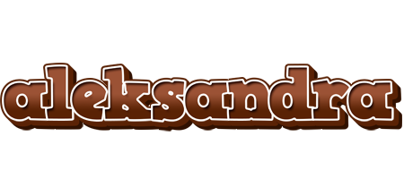 Aleksandra brownie logo