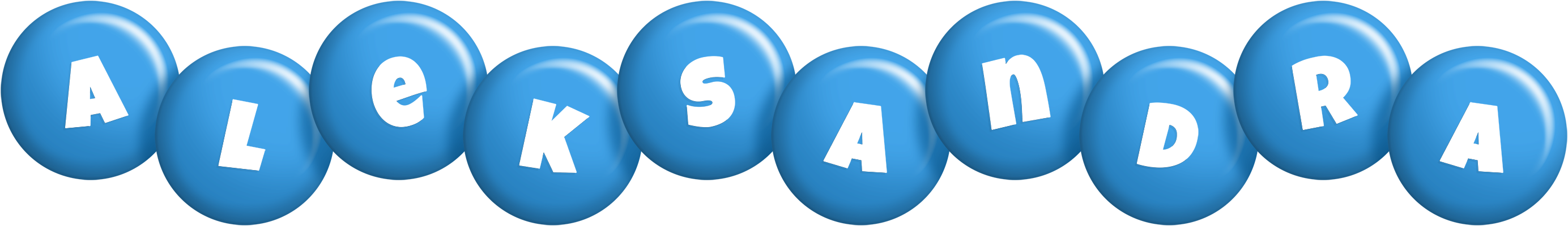 Aleksandra candy-blue logo