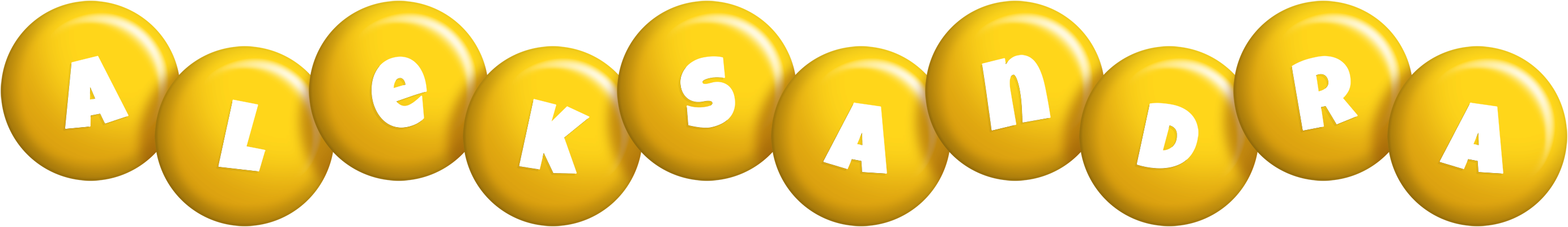 Aleksandra candy-yellow logo