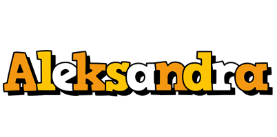 Aleksandra cartoon logo