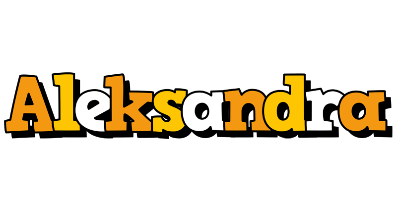 Aleksandra cartoon logo