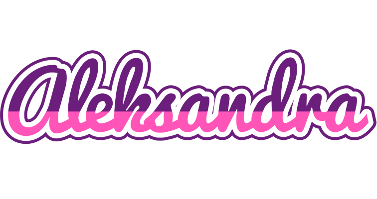 Aleksandra cheerful logo