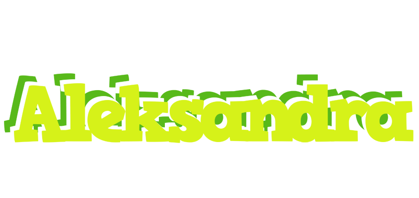 Aleksandra citrus logo