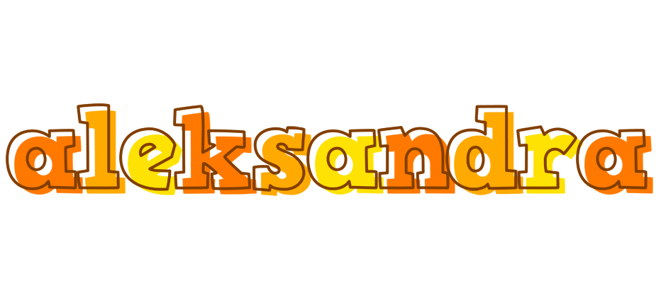 Aleksandra desert logo